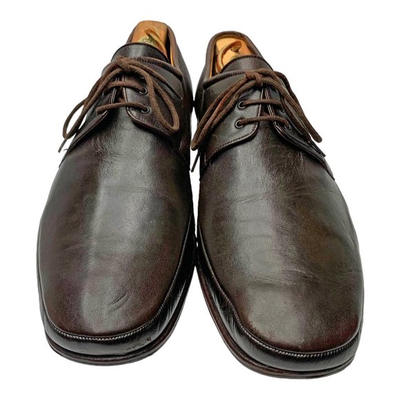 BALLY‎ Brenzo Chocolate Leather Laced Up Oxfords main image 5